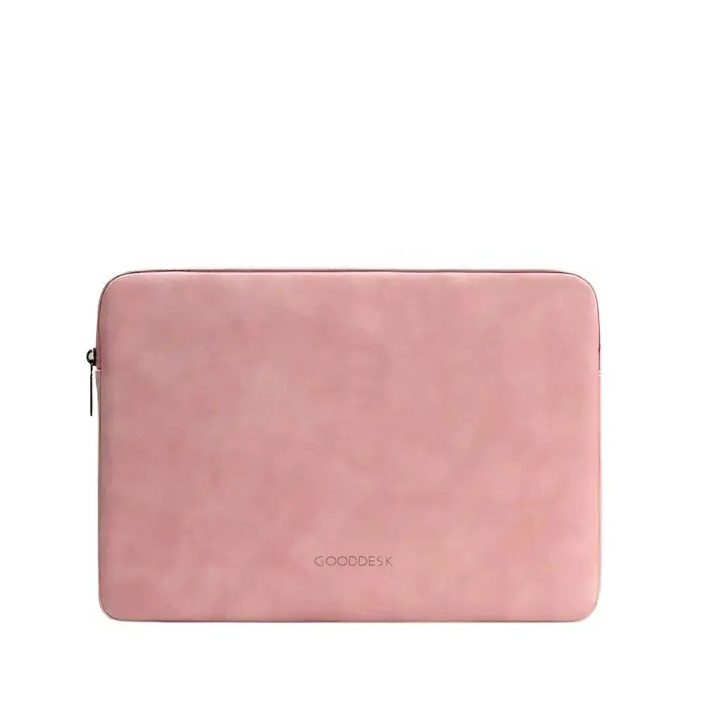 LCASE Laptoptasche Kunstleder in pink als Vorschaubild mit Logo und Reissverschluss einzeln